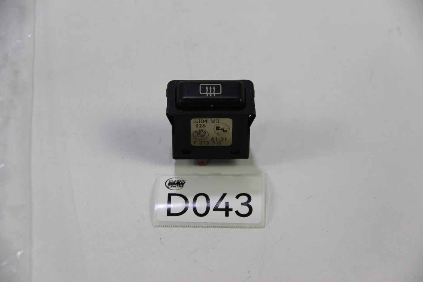 BMW E30 E24 E28 E23 Heckscheibenheizung Schalter elektrisch Heizbar 1375518