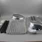 BMW E10 2002 ti tii Ziergitter links + rechts chrom Mitte chrom/schwarz Blende schwarz 1808473 1808474 1801577 1817840