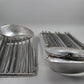 Original BMW E10 2002 ti tii Ziergitter links + rechts chrom +Blende schwarz 1808473 1808474 1817840