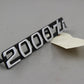 Original BMW E10 2002ti Schriftzug Kühlergrill vorn links Emblem "2000ti"