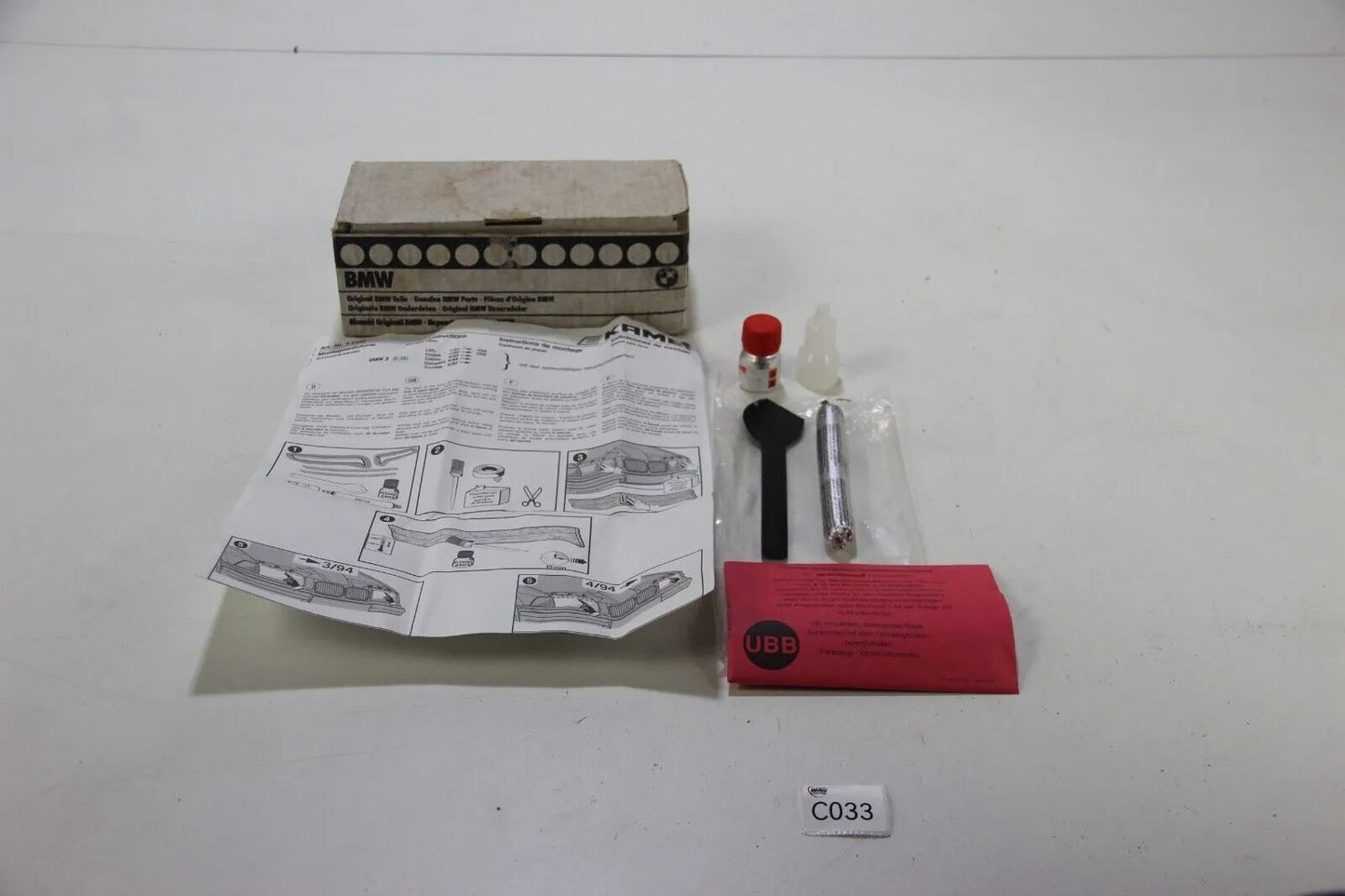 Original BMW E36 3er Kamei Scheinwerferblenden Installationskit Böser Blick