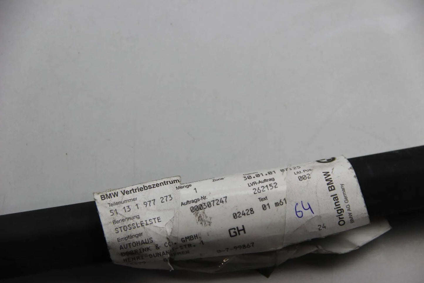 NEU ORIGINAL BMW 51131977273 3er stoßleiste tür vorne links