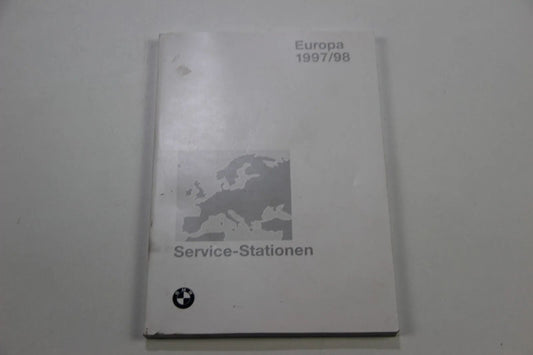 Original BMW Service Stationen Europa 1997/1998 01999787367