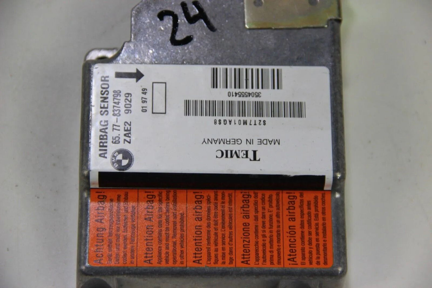 Original BMW E36 Coupe Airbag Steuergerät 65778374798 Controller Module Modul