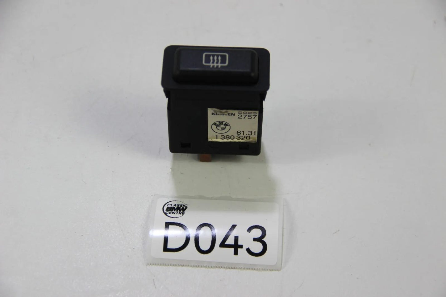 Original BMW E30 E24 E28 E23 Heckscheibenheizung Schalter elektrisch 1380320