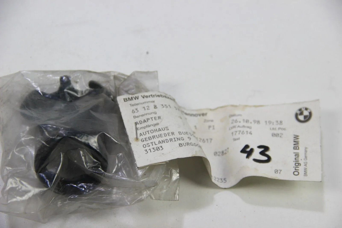 NEU Original BMW E34 518-540i M5 Adapter links NOS 5er