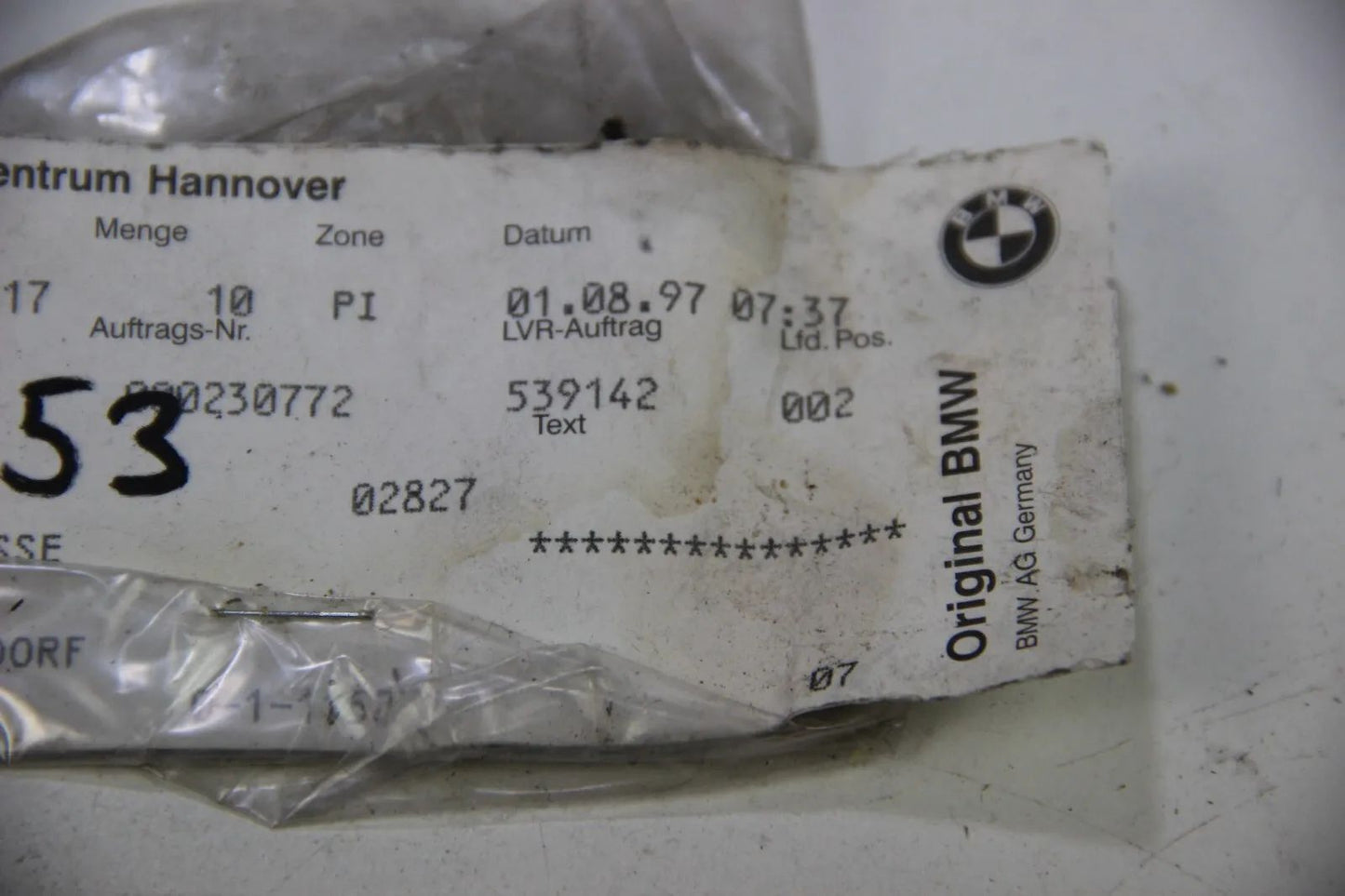 NEU BMW Original E34 E32 E38 e31 O-Ring 17,2x1,78 NOS 17211712417 Gasket 5er 7er