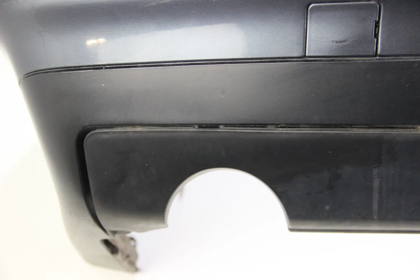 Original BMW E36 Coupe Stoßstange hinten komplett Fjord-blau 316i-328i 3er