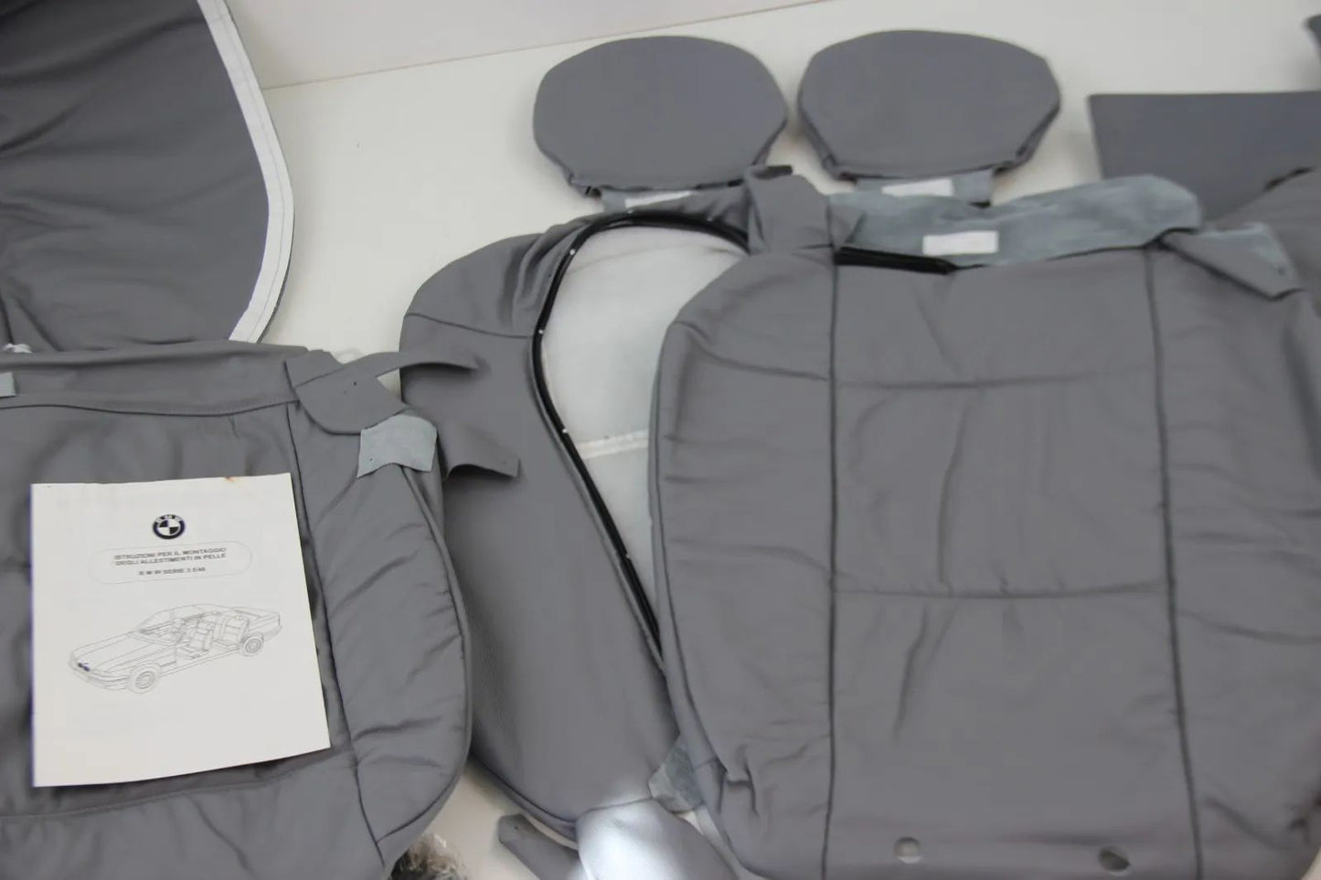 BMW E46 Limo Lederverkleidung/Bezug Innenausstattung grau NOS 99990460968 Neu