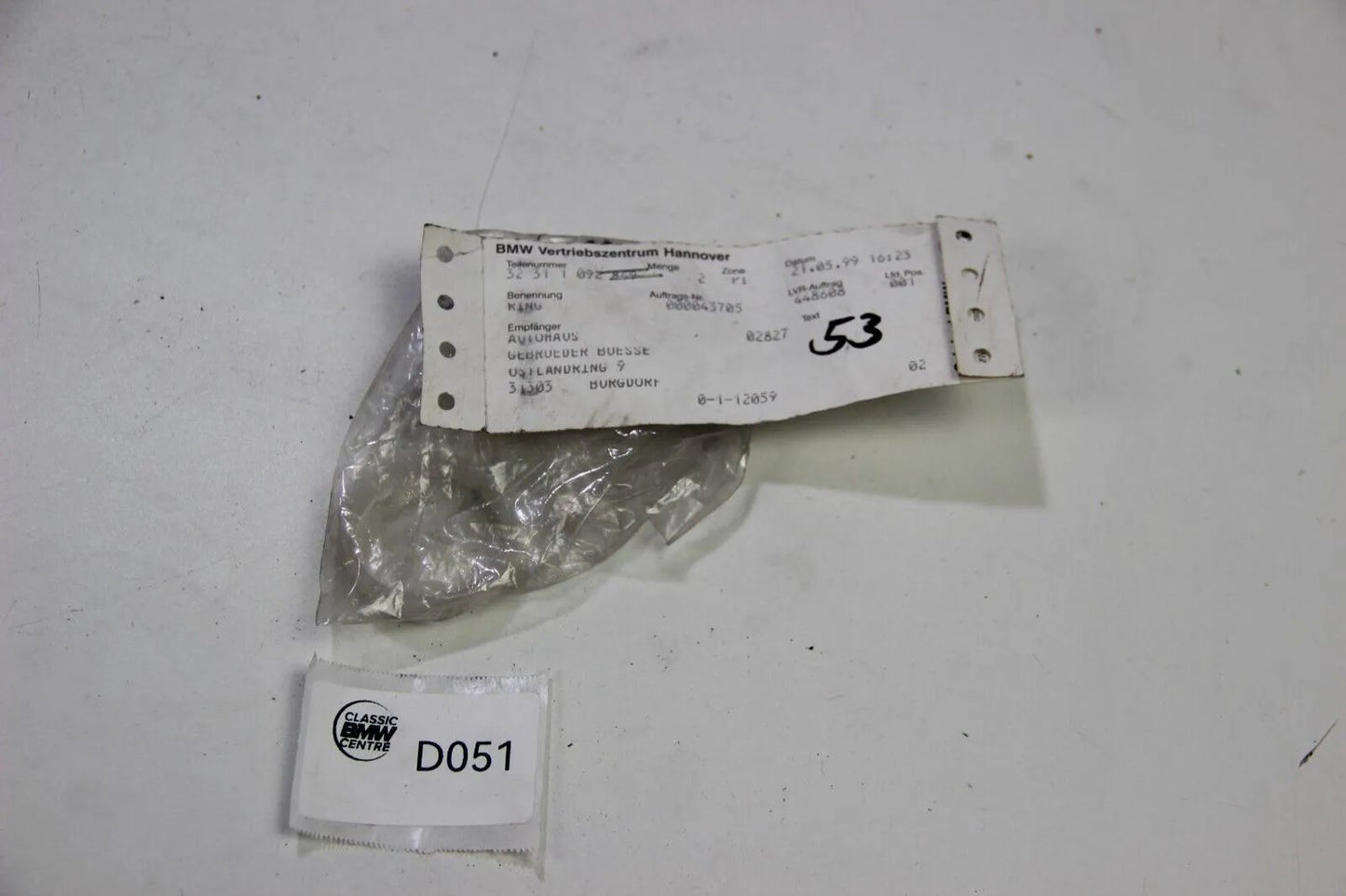 NEU Original BMW E36 Z3 Ring 32311092849 3er Roadster OEM