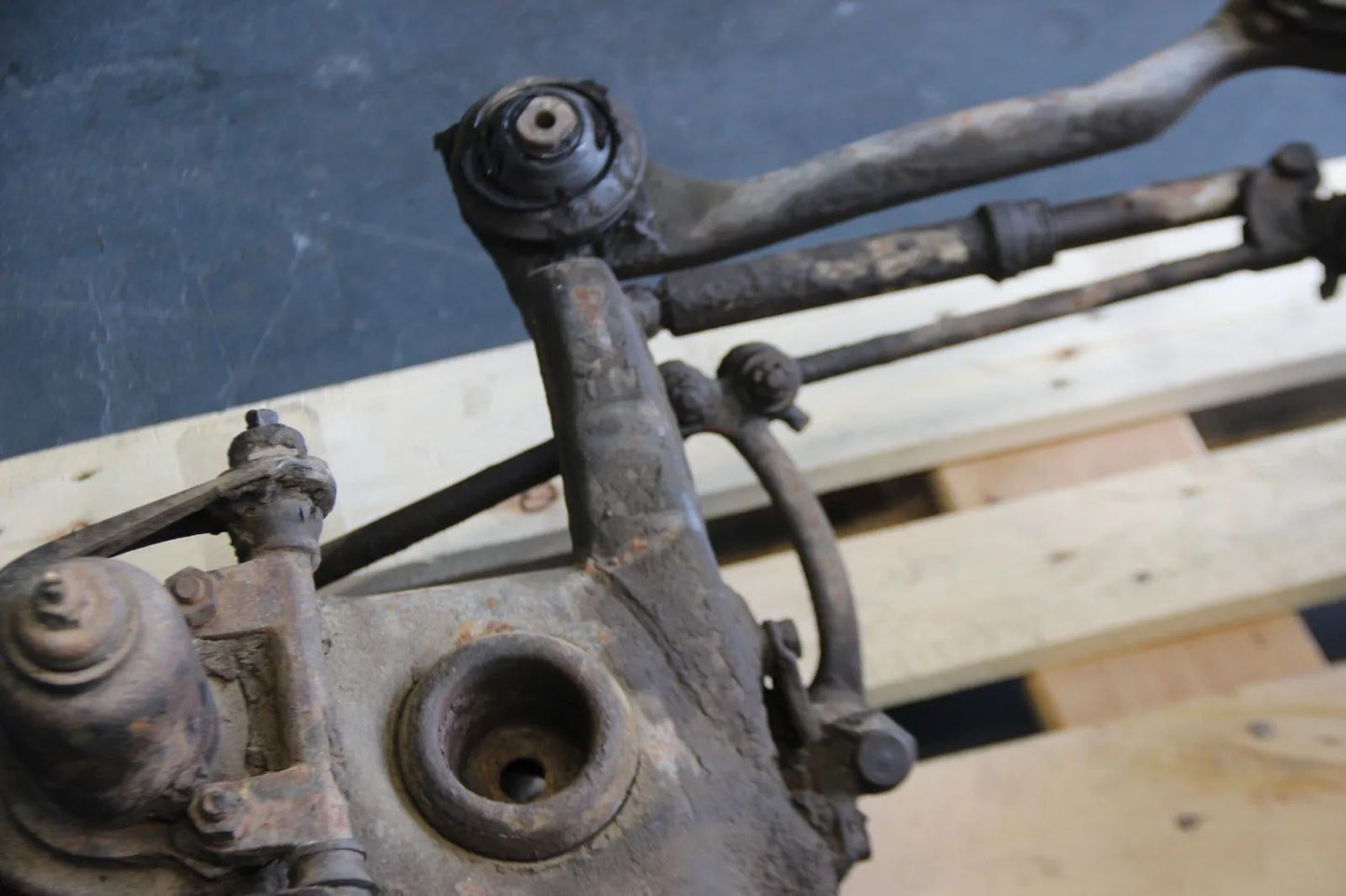 Original Mercedes 190SL Vorderachse Vorderachsträger Lenkgetriebe Komplett