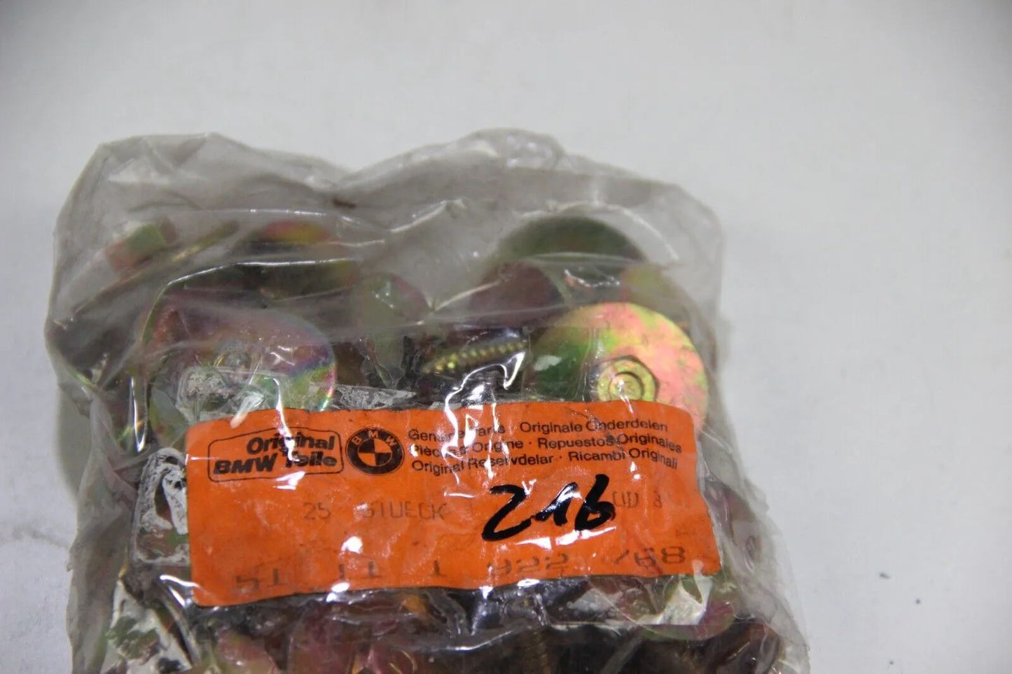 NEU Original BMW E30 E34 Blechschraube OD3 25 Stück 36,3x22 NOS 51111922768 Bolt