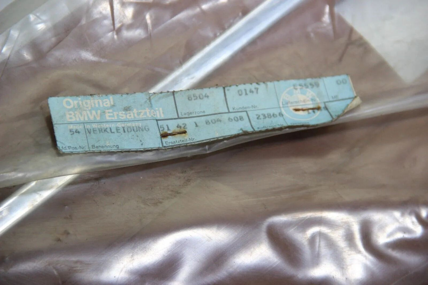 NEU NOS Original BMW E3 Türpappe Türverkleidung Leder hinten NEU 51421804608