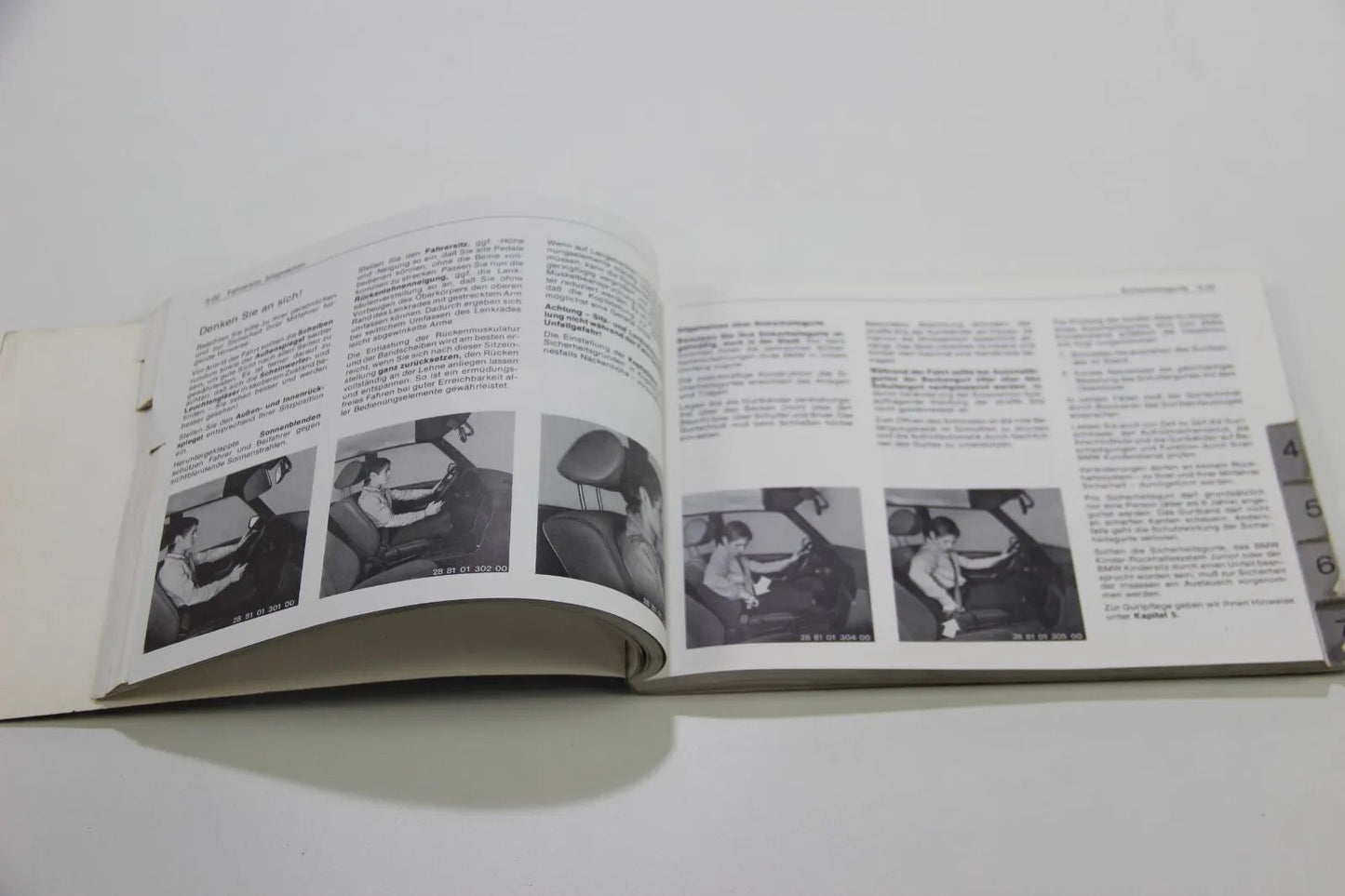 Original BMW E28 518 - 528i Betriebsanleitung 01409760780 Bedienungsanleitung 5e