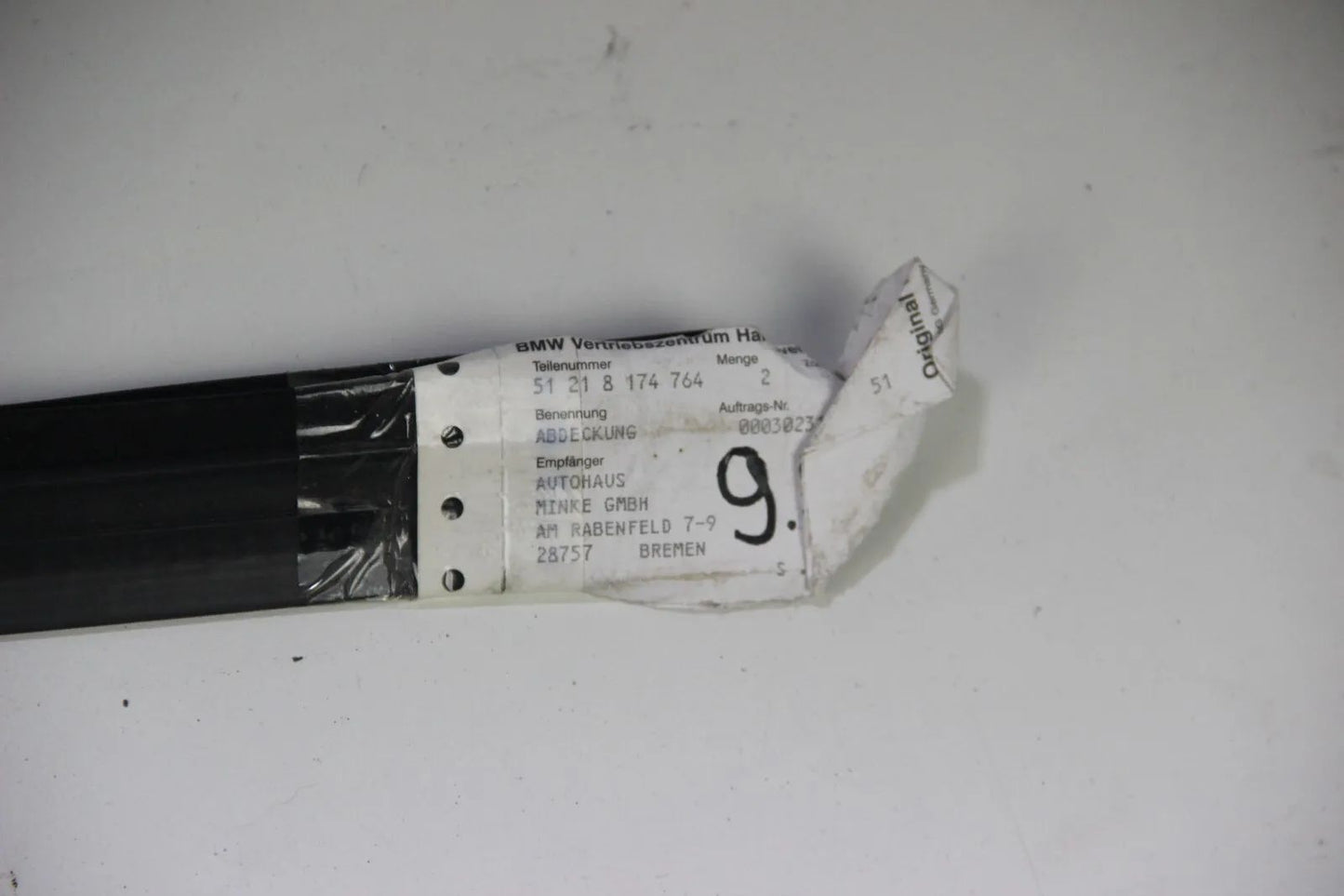 Original BMW E36 Schachtabdeckung innen rechts 51218174764 3er Abdeckung Leiste