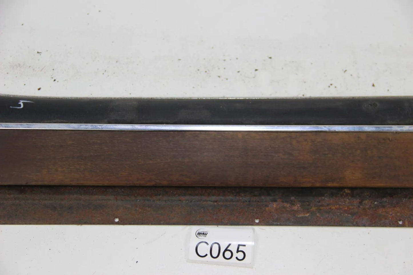 BMW E9 2.5 2.8 3.0 CSI CSL  Verkleidung Fensterschachtleiste hinten links Holz