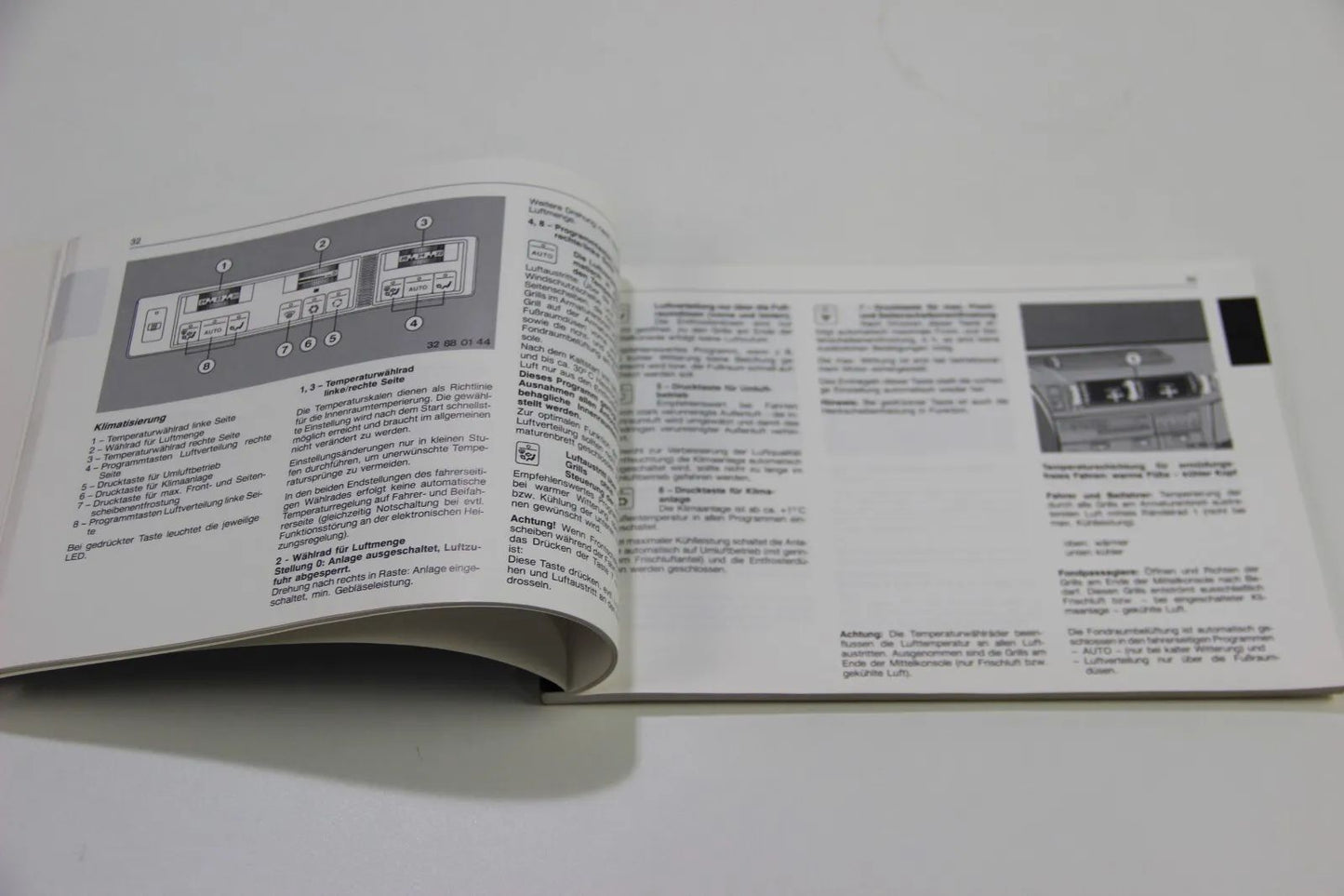 Original BMW E34 520i - 535i Betriebsanleitung 01409780730 Bedienungsanleitung 5