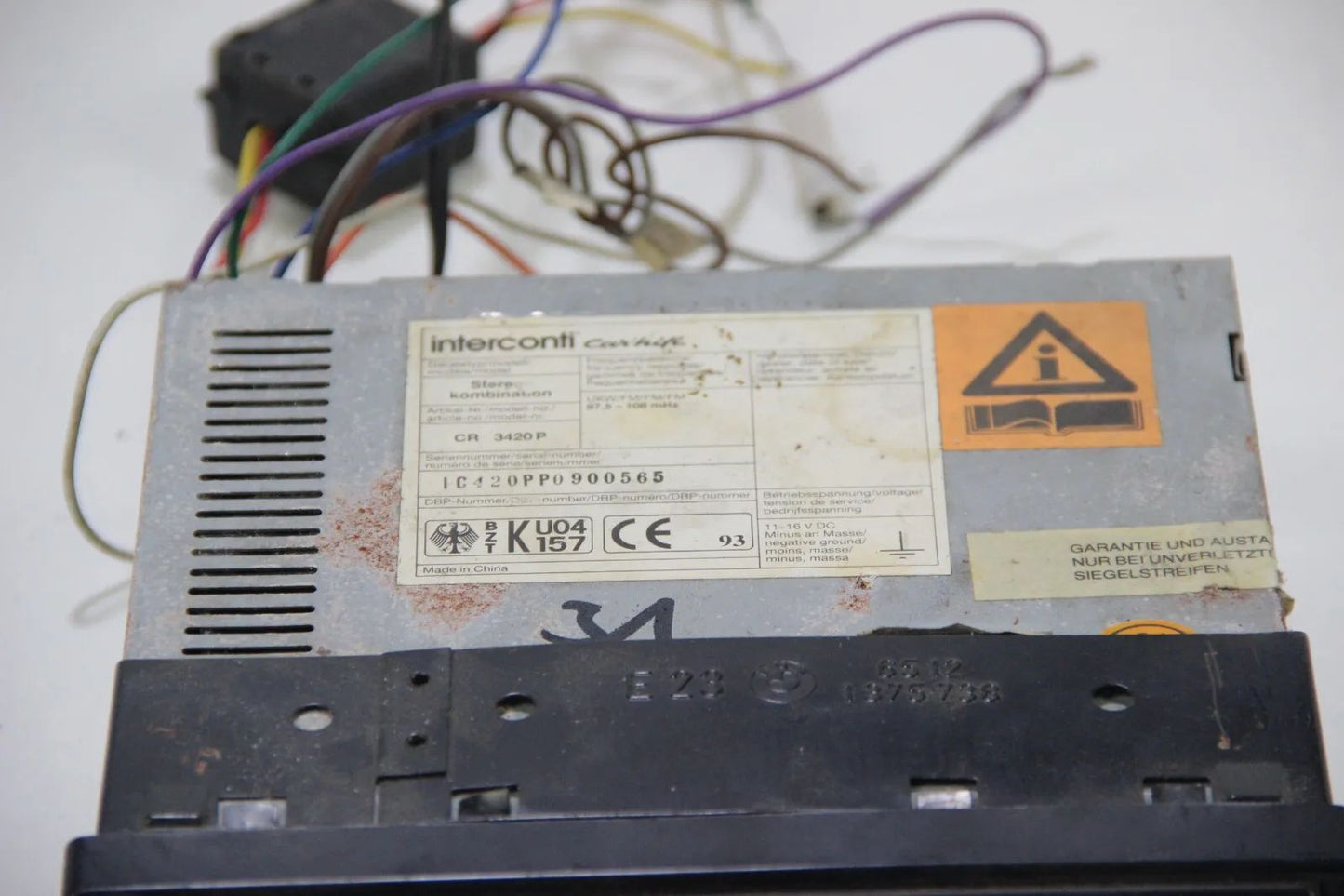 Original BMW E23 E24 Einbaurahmen Radio 1375738 Radio Autoradio