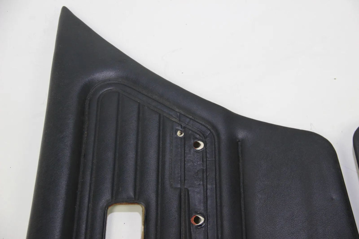 Original BMW E30 Limo Touring Türpappe Türverkleidung links rechts Leder schwarz