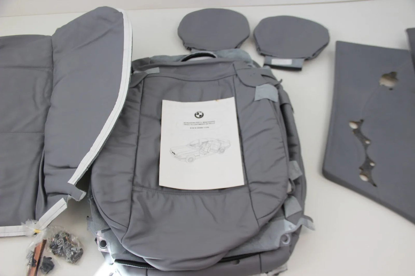 BMW E46 Limo Lederverkleidung/Bezug Innenausstattung grau NOS 99990460968 Neu