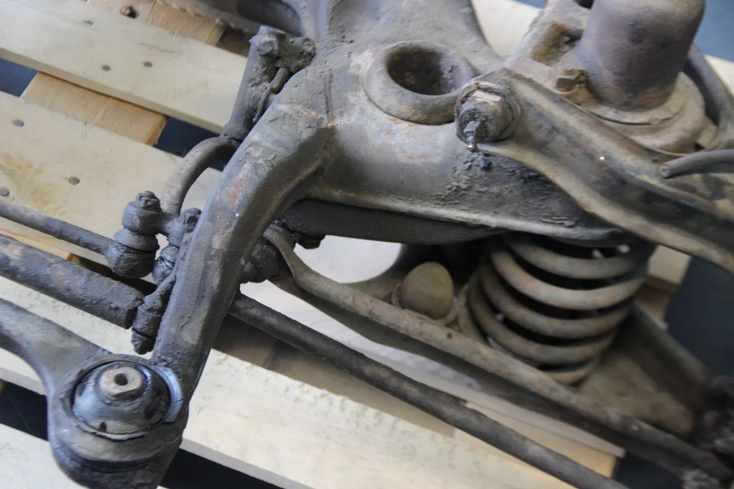 Original Mercedes 190SL Vorderachse Vorderachsträger Lenkgetriebe Komplett