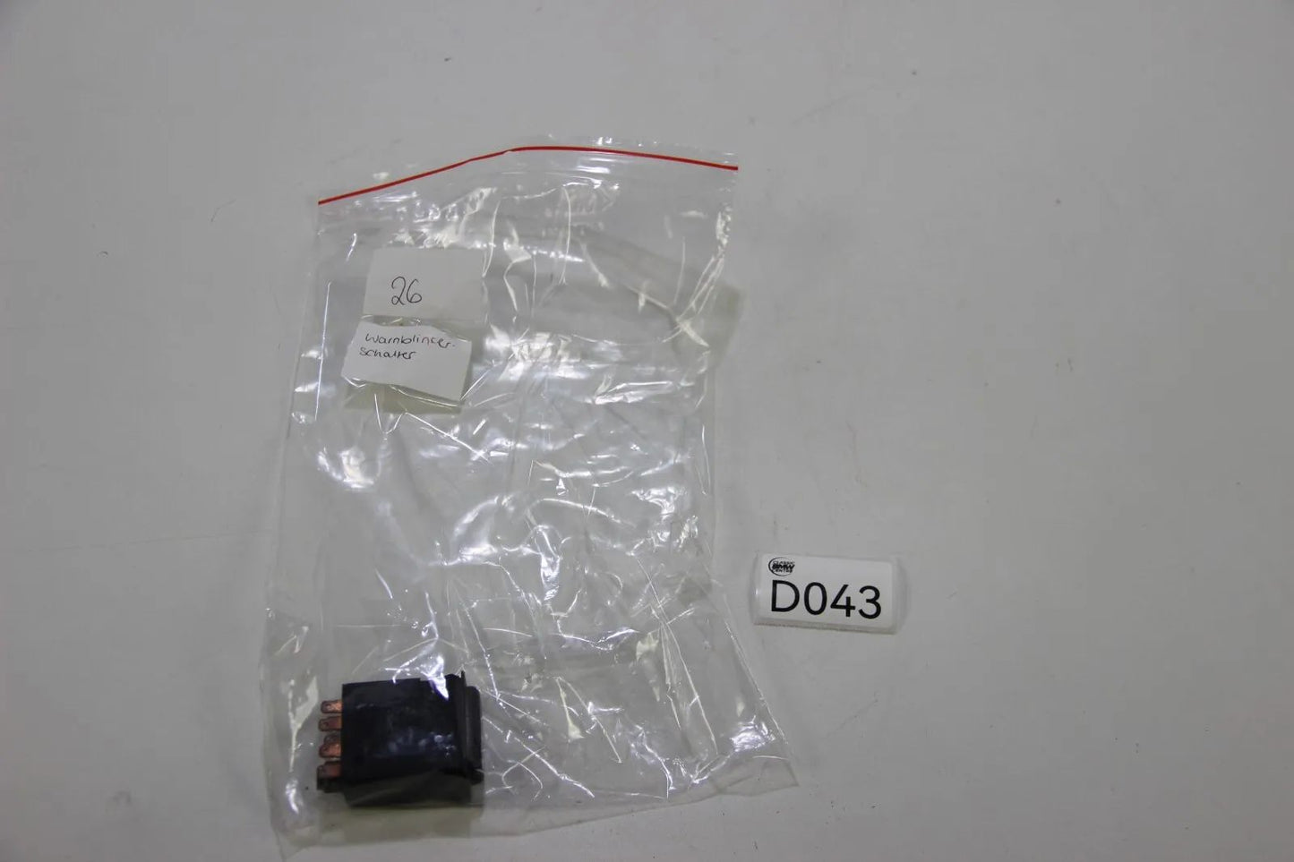 Original BMW E30 E24 E28 E23 Warnblinkleuchte Schalter/ Gefahrenhinweis