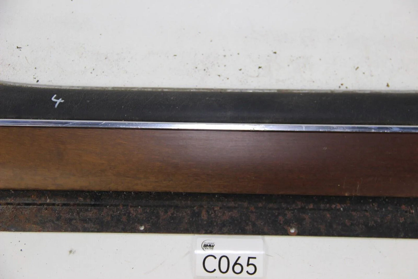 BMW E9 2.5 2.8 3.0 CSI CSL  Verkleidung Fensterschachtleiste hinten links Holz