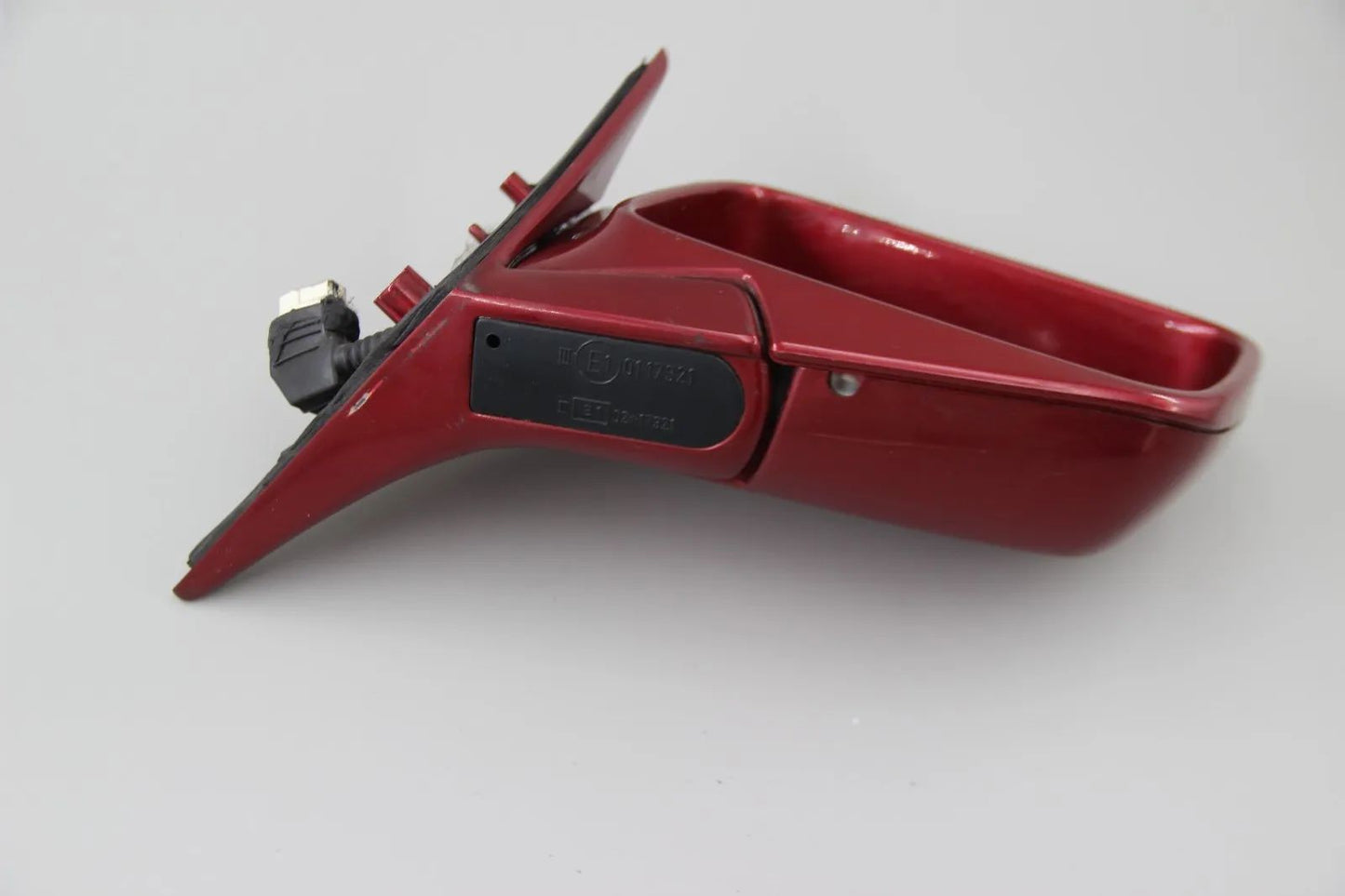 Original BMW E34 5er Aussenspiegel Spiegel elektrisch ohne Glas rechts Rot