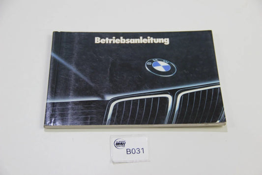 Original BMW E32 730i - 750i Betriebsanleitung 01409781900 Bedienungsanleitung 5