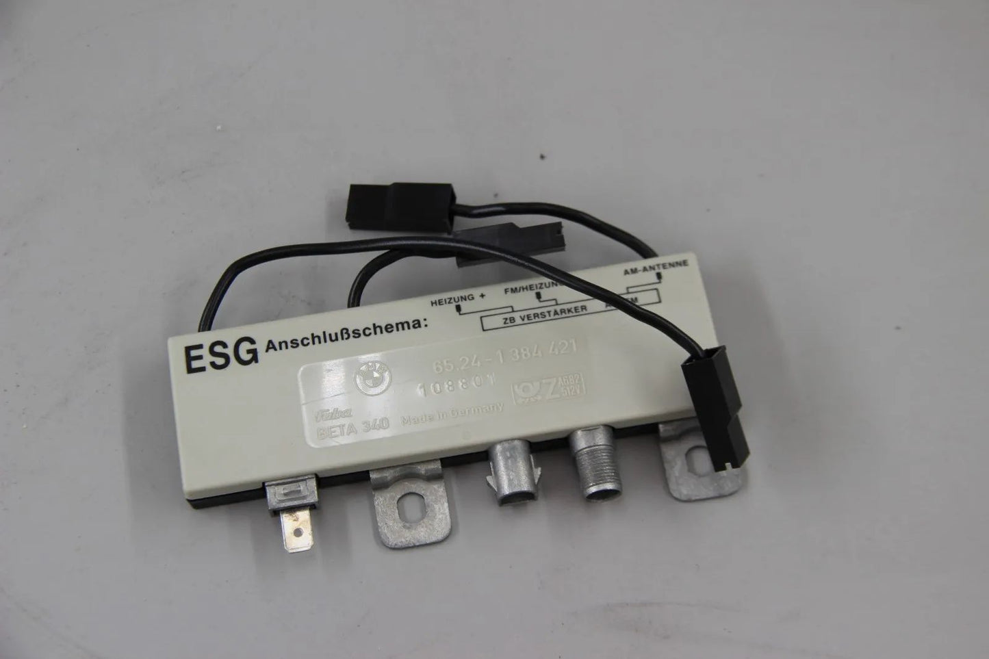 Original BMW E34 5er Nachrüstsatz Verstärker Scheibenantenne NOS 65249061097