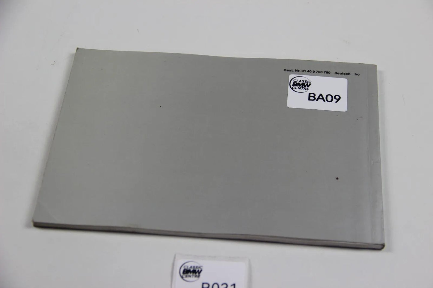 Original BMW E30 Bedienungsanleitung Betriebsanleitung 0140975760