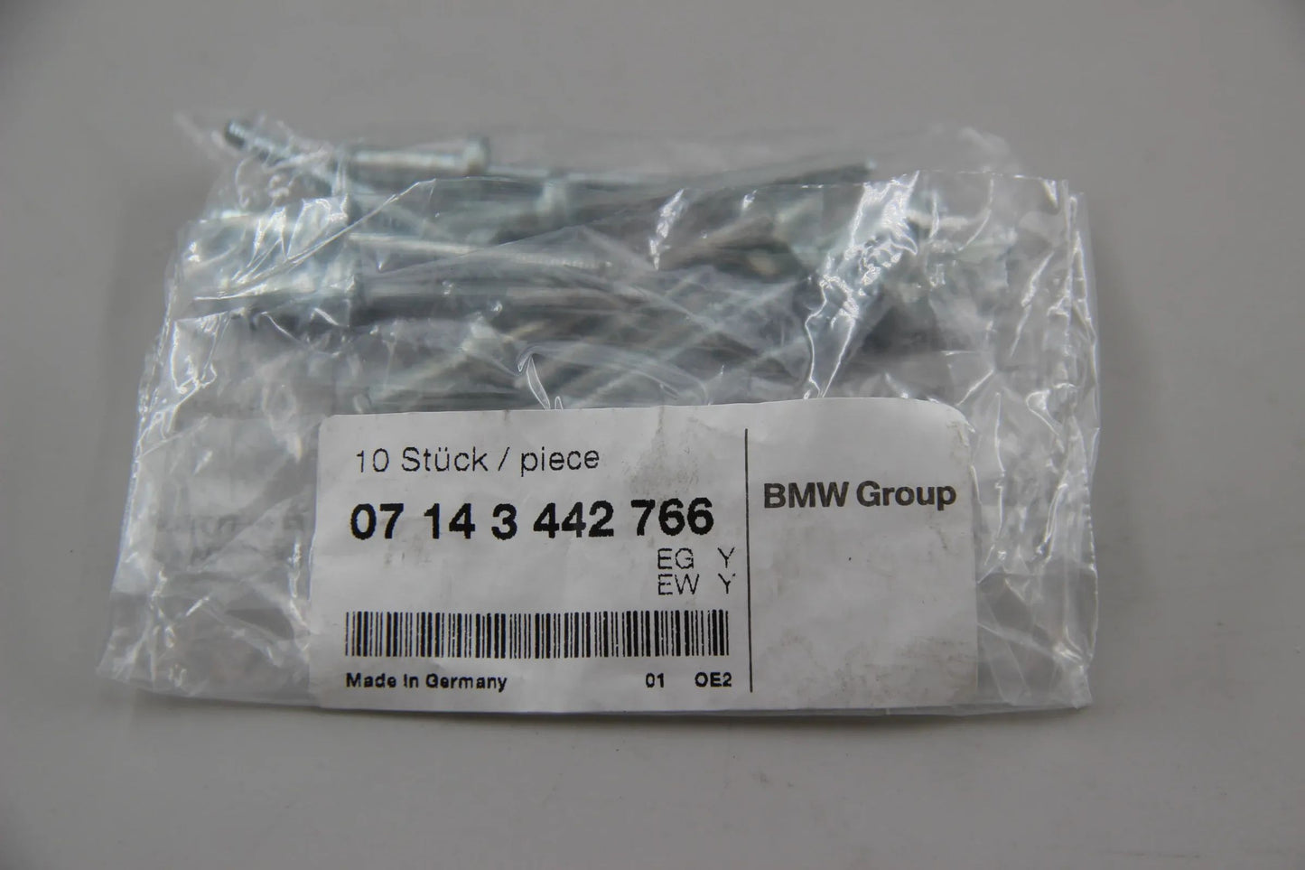Original BMW X3 E83 Modellpflege 10x Blindniet Niete Rivet 07143442766