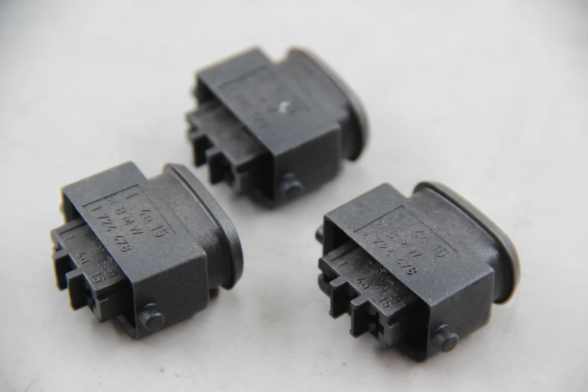 Original BMW E30 E36 E46 E34 E39 E32 E38 3x Steckergehäuse 3 POL. 12521724478