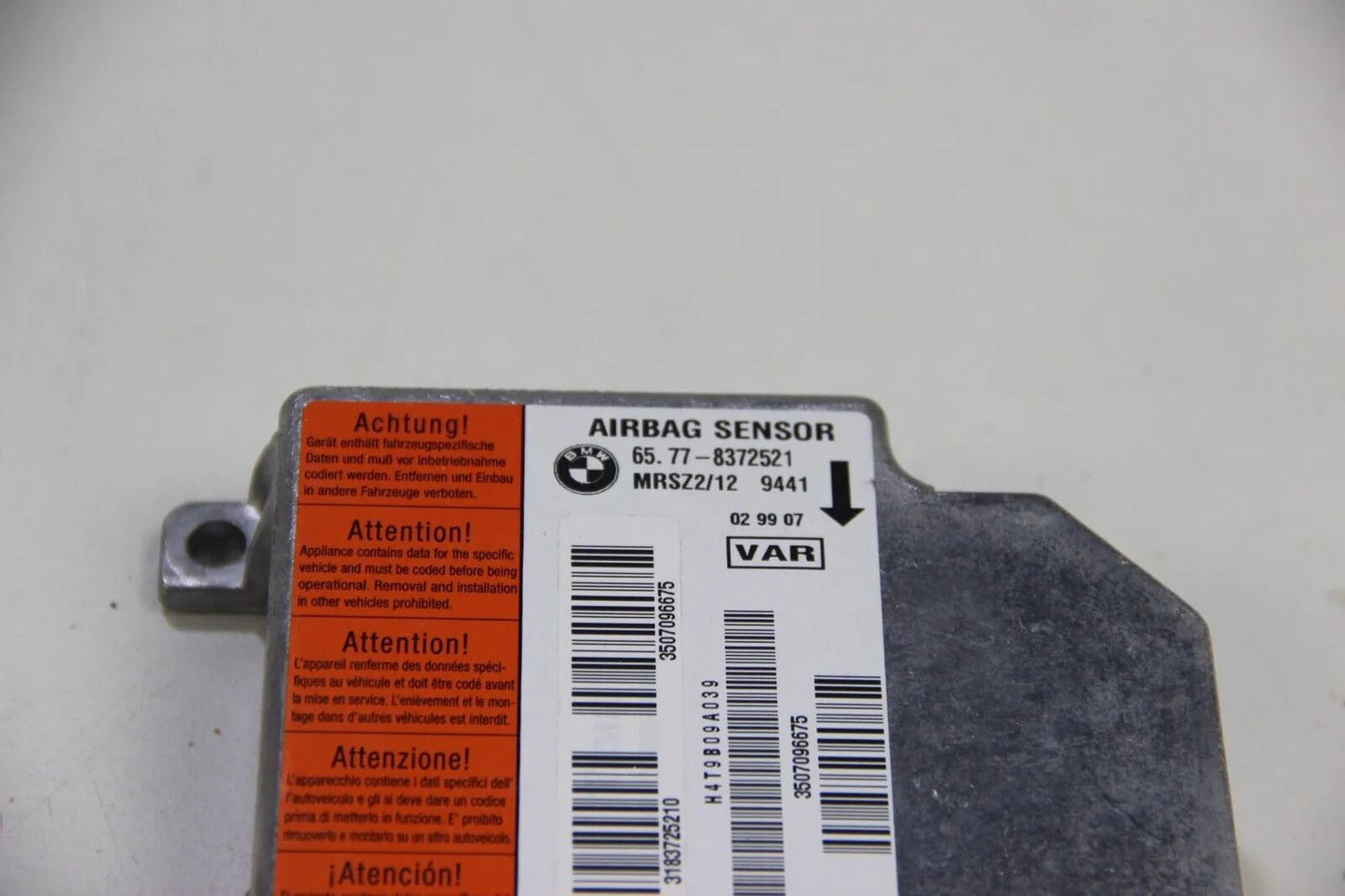 NEU BMW Original E46 E39 E38 Steuergerät Airbag/ Seitenairbag 65778372521 3er