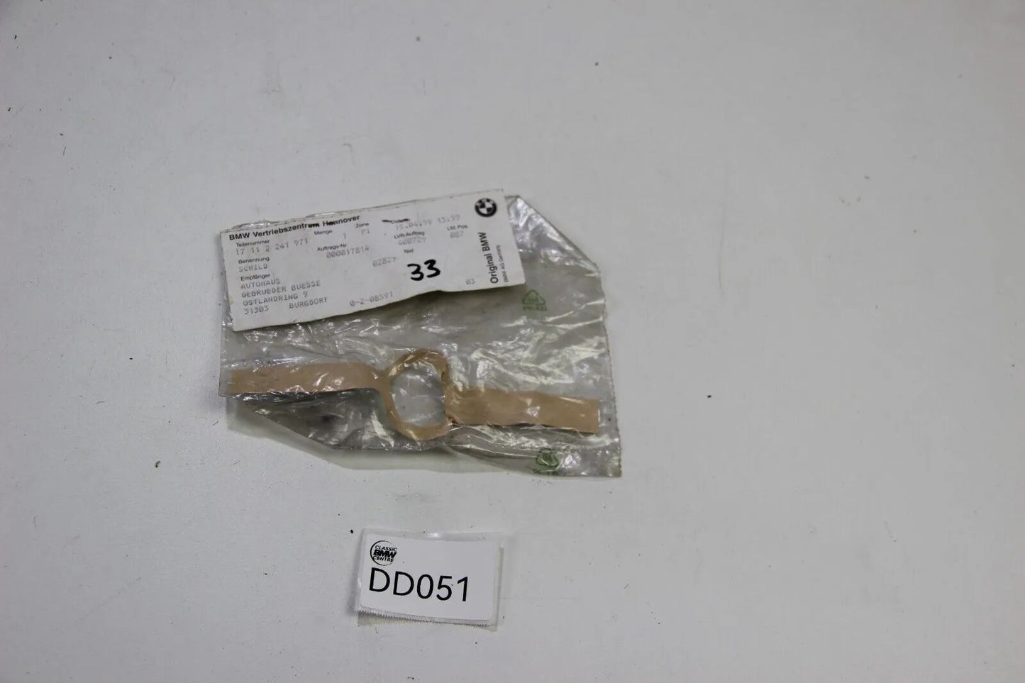 BMW Original E30 E28 Z1 Schild Aufkleber Hinweisschild NOS 17112241971