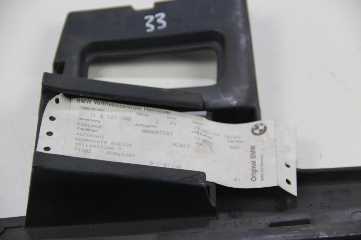 Original BMW E38 7er Einlage rechts Stossstangenhalterung Bracket 51118125308