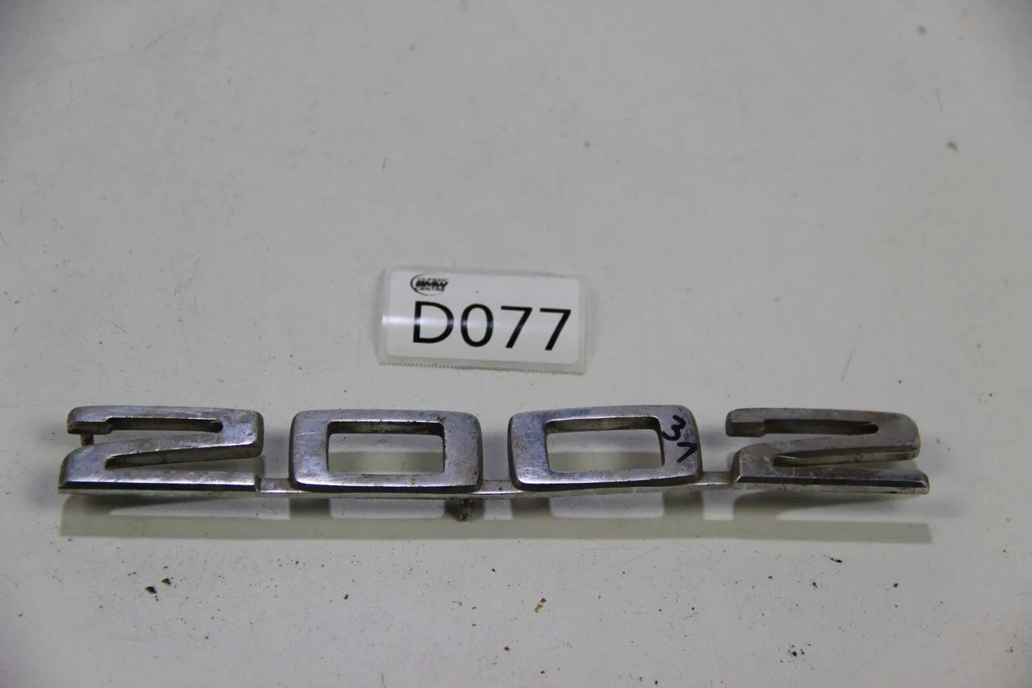 Original BMW E10 Modellbezeichnung Schriftzug Badge 2002 Kofferraumklappe