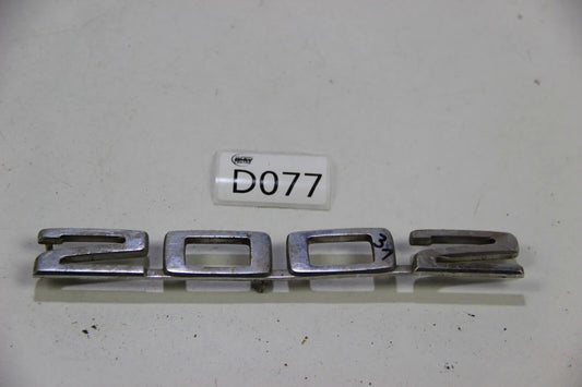 Original BMW E10 Modellbezeichnung Schriftzug Badge 2002 Kofferraumklappe