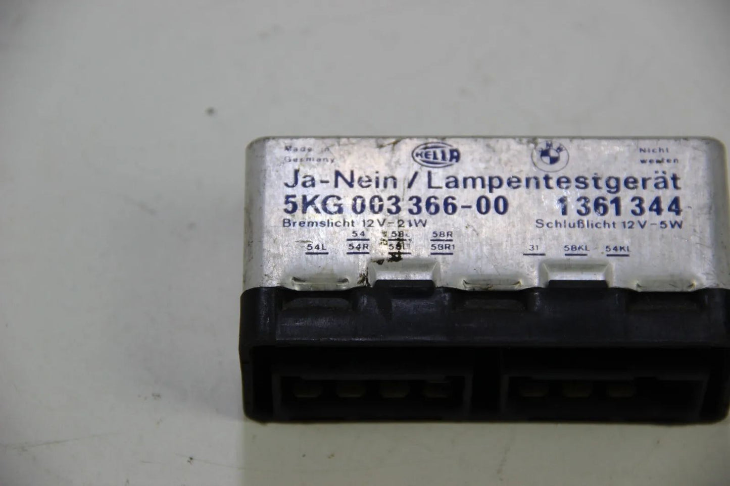 Original BMW E24 E23 635csi 7er Lampentestgerät Hella Modul Relais 1361344