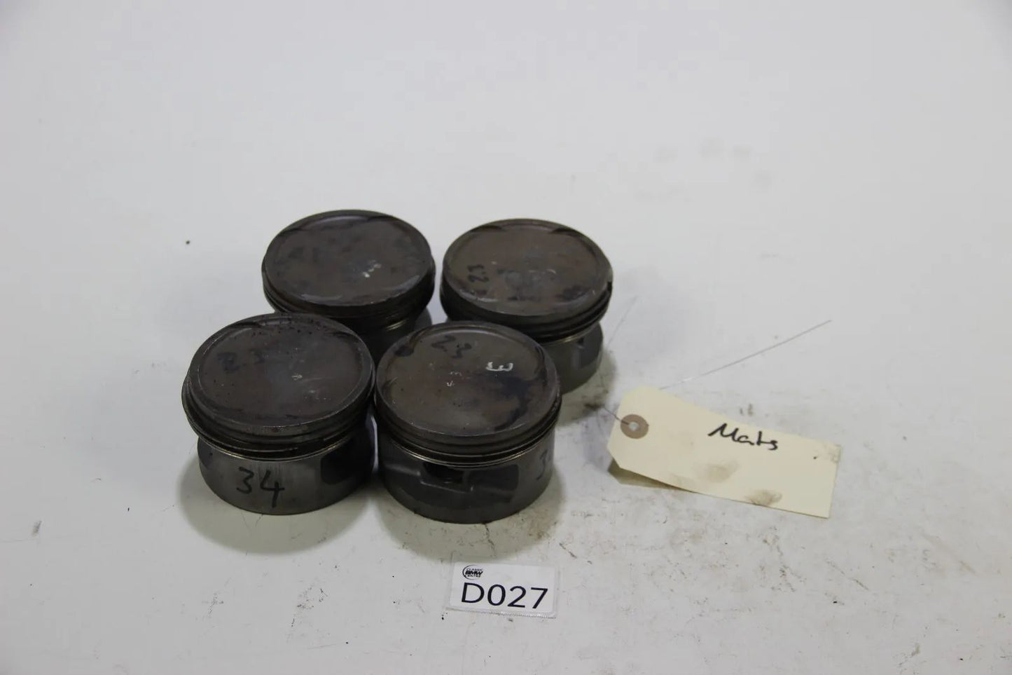 Original BMW E30 M3 S14 S14b23 2.3 4x Kolben Mahle 93v81 93,335mm Piston