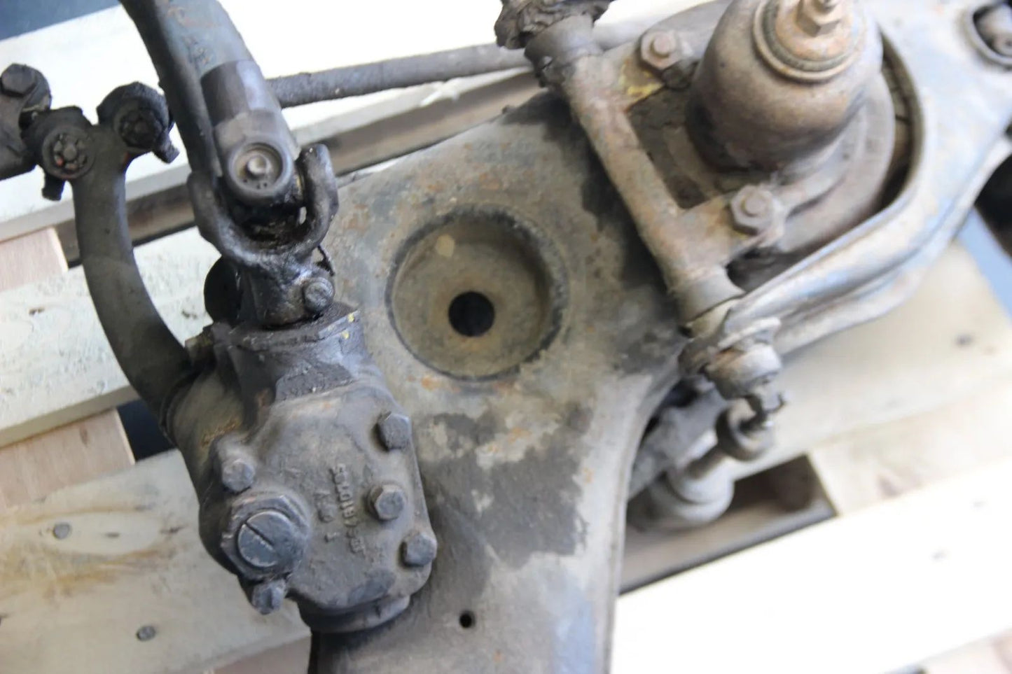 Original Mercedes 190SL Vorderachse Vorderachsträger Lenkgetriebe Komplett