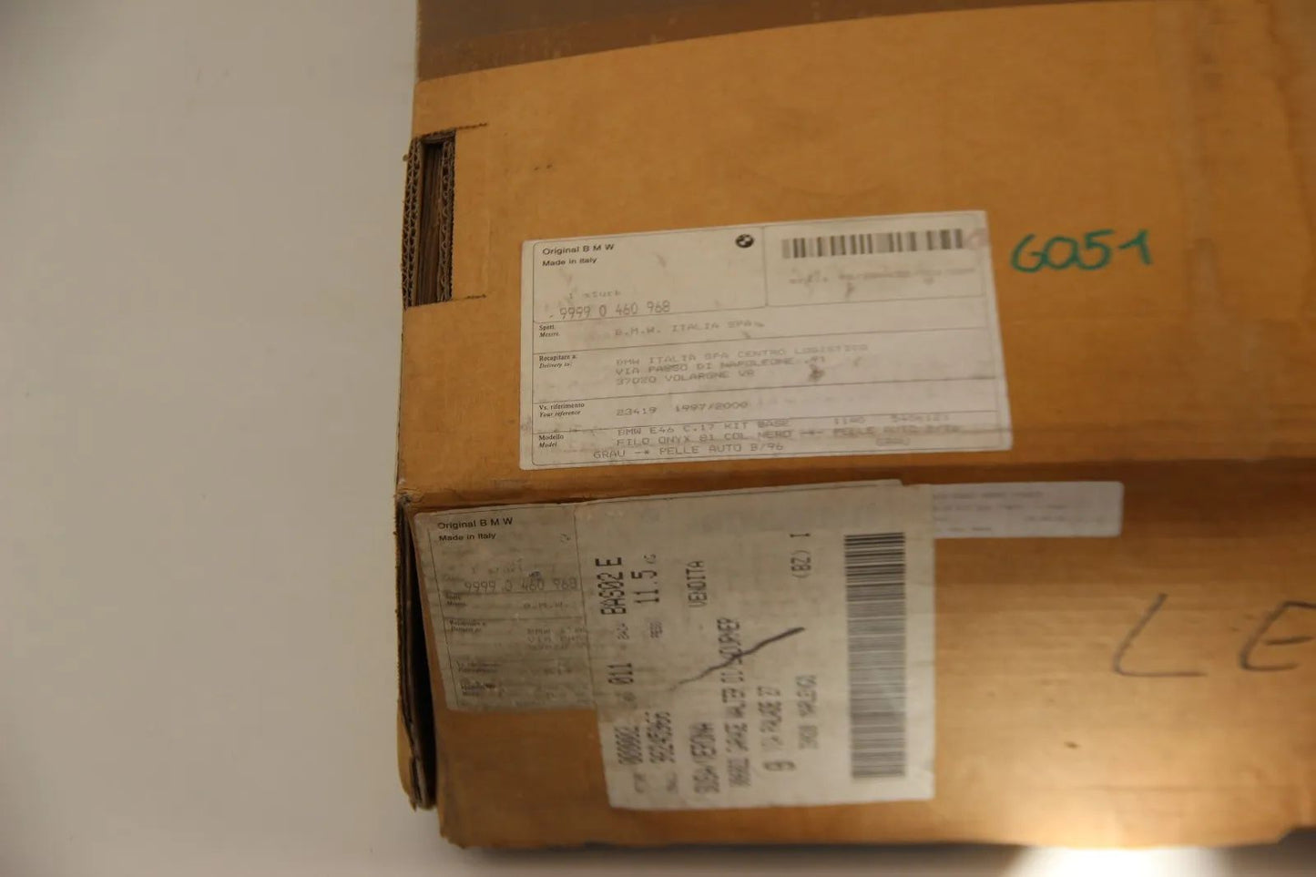 BMW E46 Limo Lederverkleidung/Bezug Innenausstattung grau NOS 99990460968 Neu