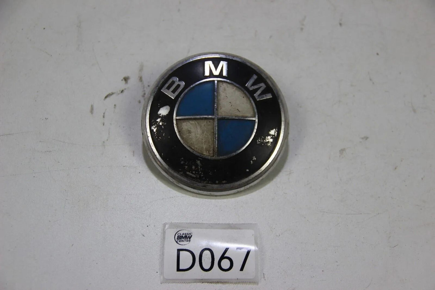 Original BMW E3 Plakette vorne Emblem 88mm Aluminium Badge OEM 00095808103