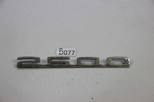 Original BMW E3 Modellbezeichnung Schriftzug Badge 2500 Kofferraumklappe