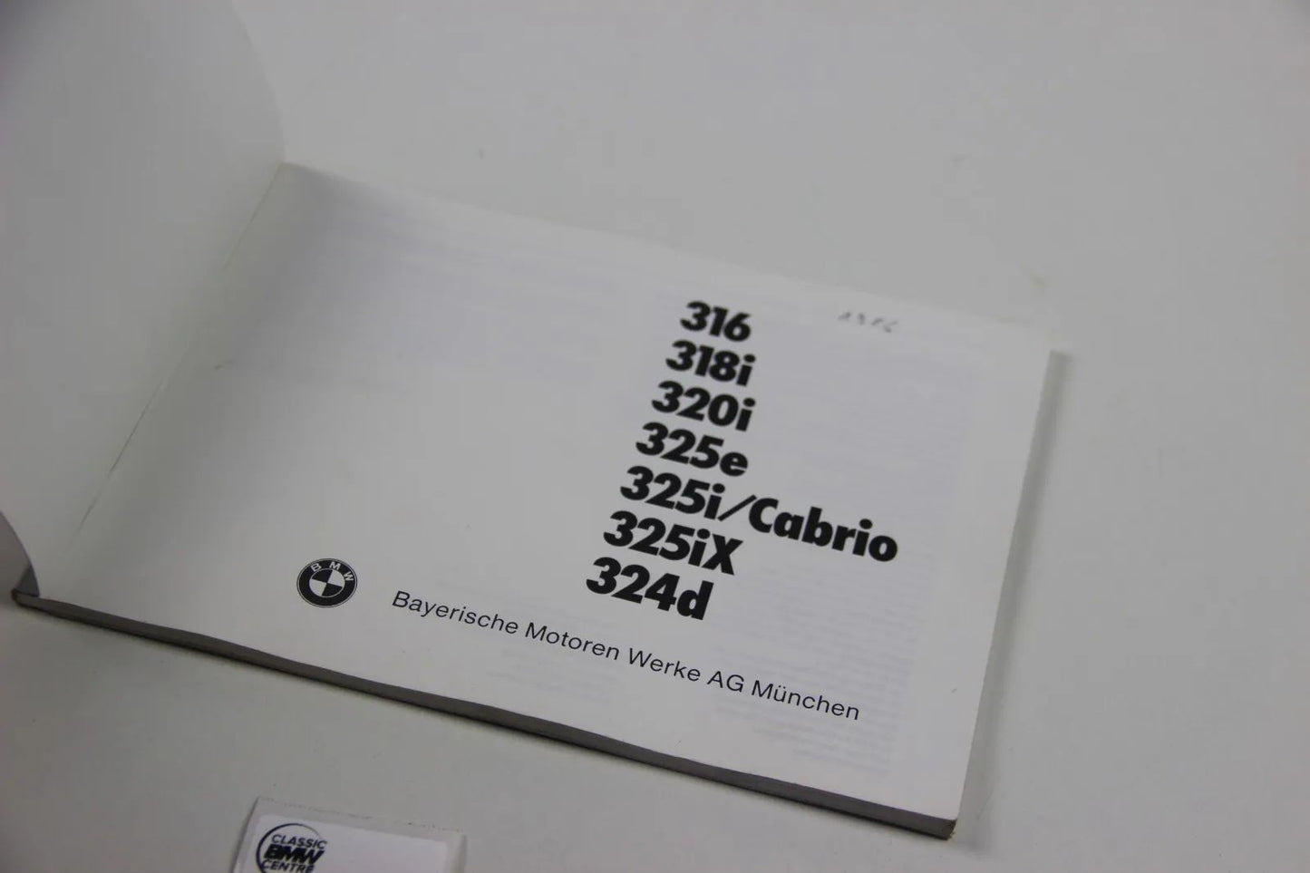 Original BMW E30 Bedienungsanleitung Betriebsanleitung 0140975760