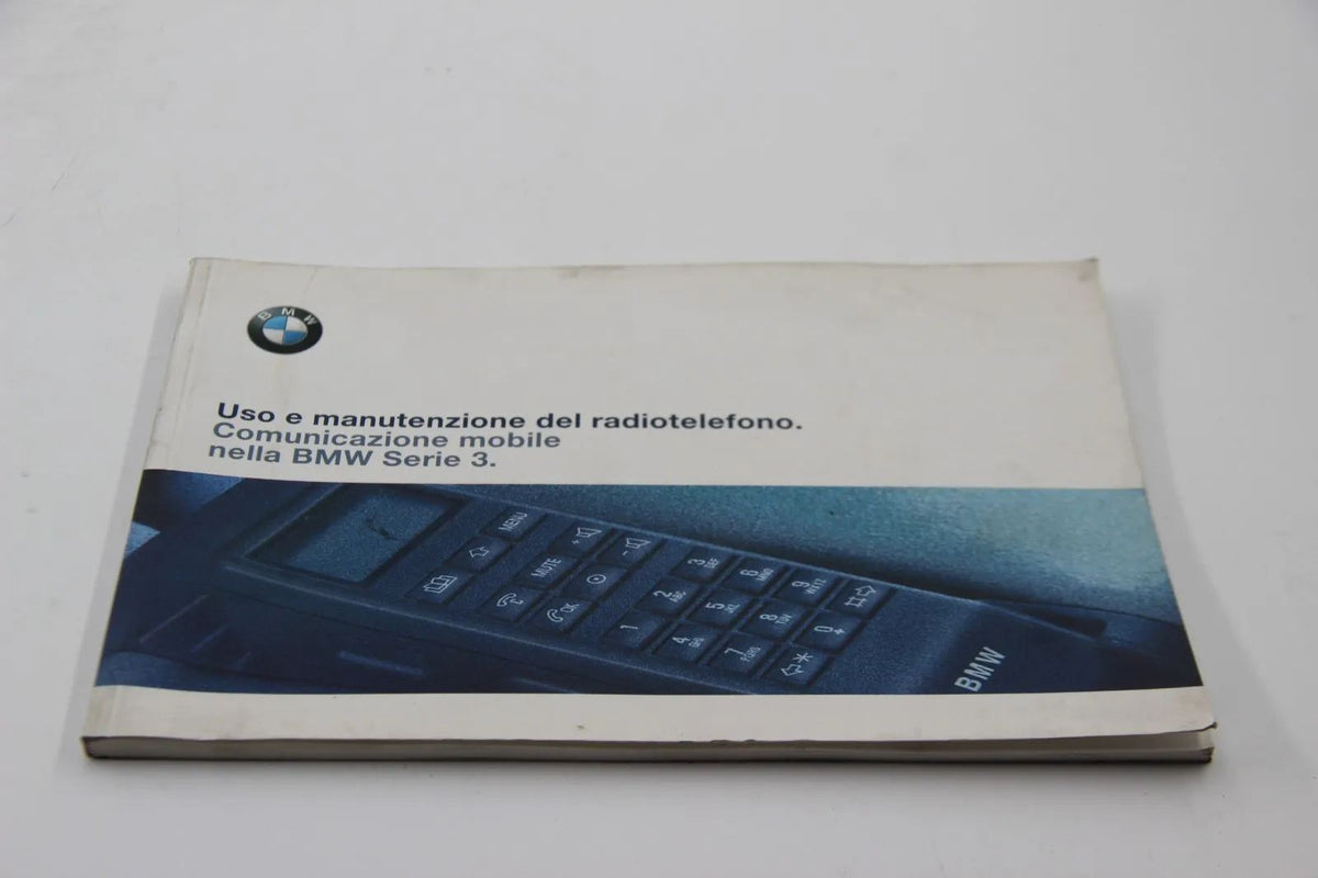 Original BMW E46  Betriebsanleitung Radio Telefon Italienisch 1440004441