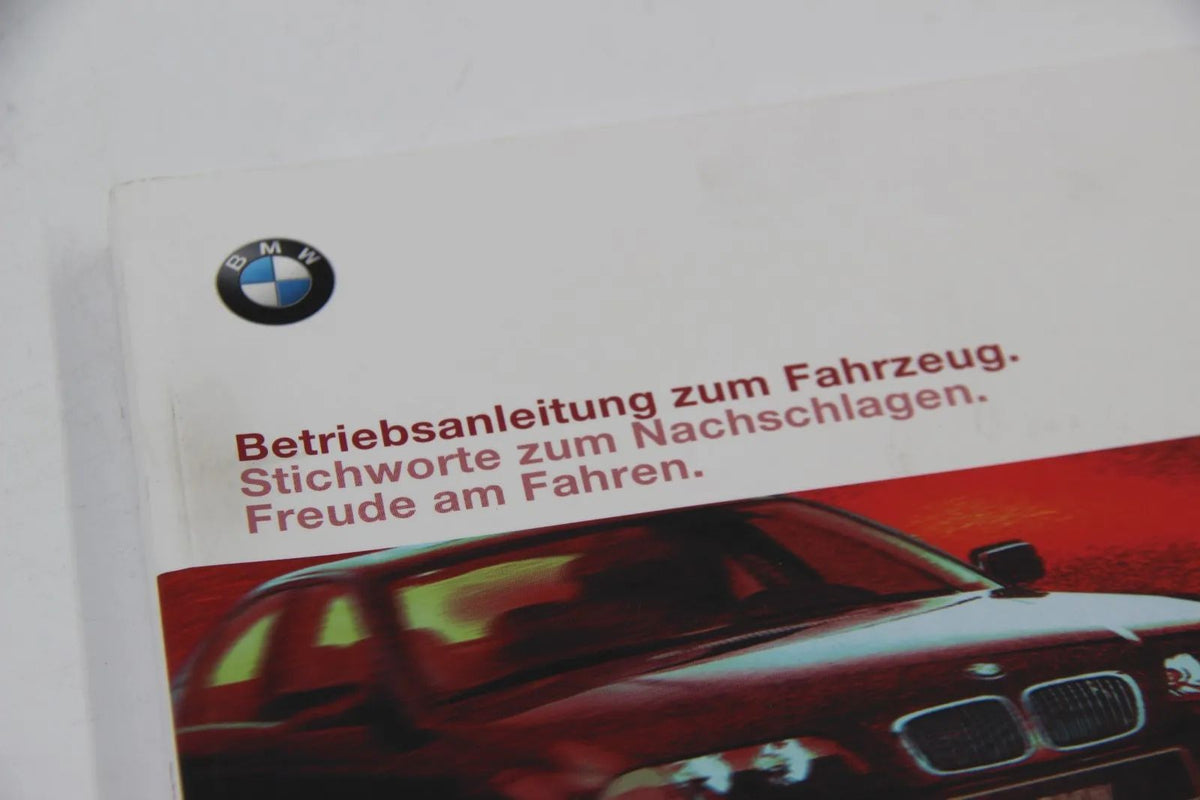 BMW Betriebsanleitung E46/4 3er Limousine, 09/00 -08/01 DE, MJ 2001 1400155436