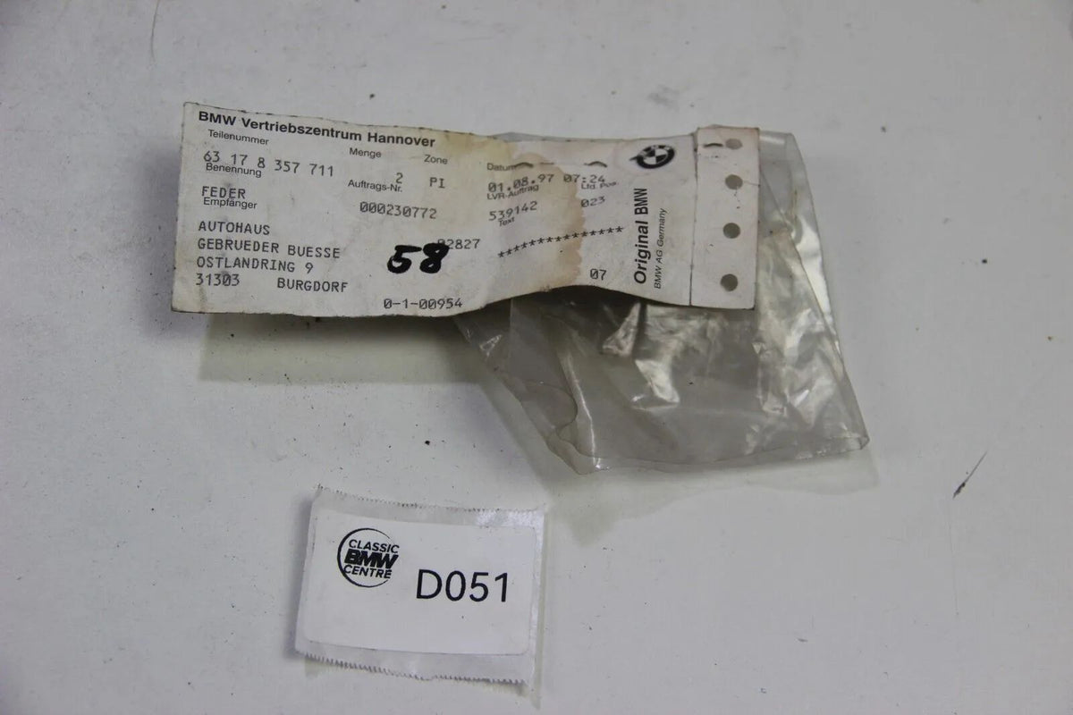 NEU Original BMW E36 316i 318i 320i 325i Stützblattfeder 63178357711 3er OEM
