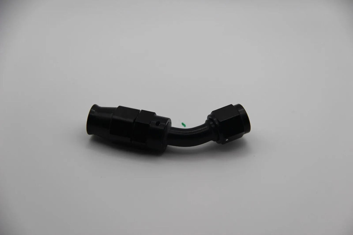 AN6 Alu Fitting 45 Grad NEU Dash6 Winkel schwarz Verbinder AN-6