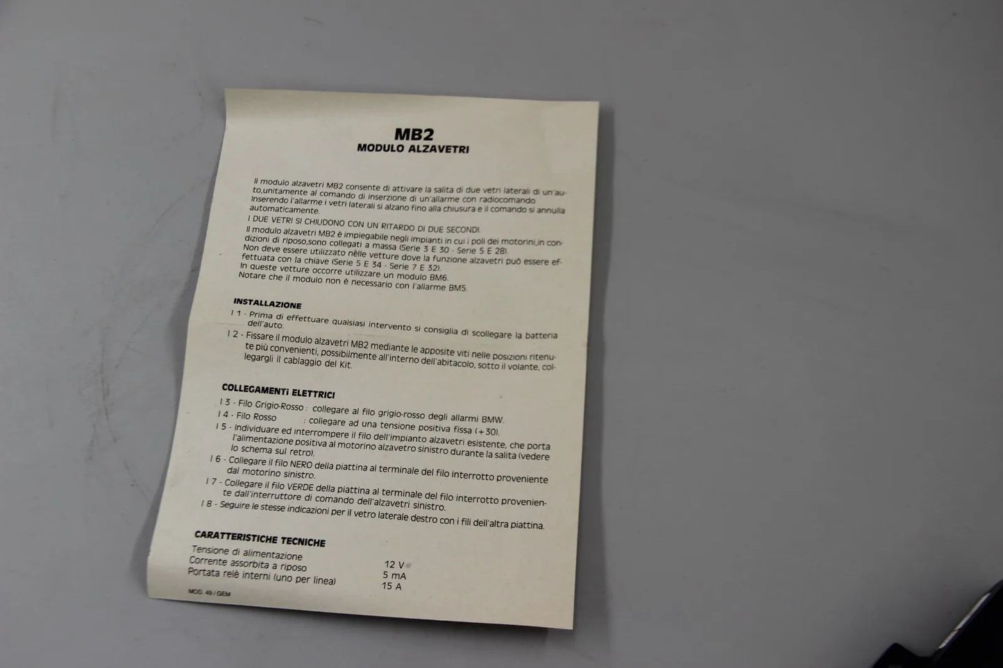 Original BMW E30 E28 Fensterhebermodul Steuereinheit Fensterheber 99992000122